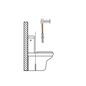 Kit Sanitario Fijación W.C. Horizontal 5x70 mm. (2 Piezas)