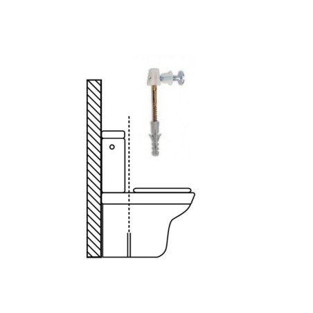 Kit Sanitario Fijación W.C. Horizontal 5x70 mm. (2 Piezas)