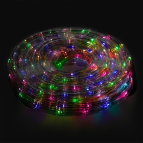 Luces Navidad Tubo Luz Multicolor 240 Leds Uso Exteriores / Interiores protección IP44 Rollo 10 Metros