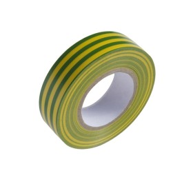 Cinta Aislante 20 m. x 19 mm. Amarilla / Verde Uso doméstica