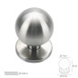 Pomo Puerta Esférico Color Inox Oryx
