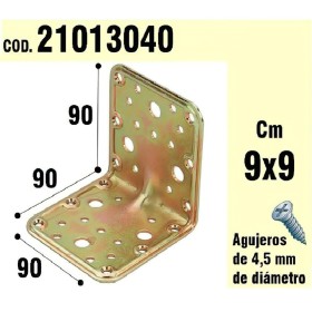 Soporte Para Madera Ángulo 90 x 90 x 90 mm.