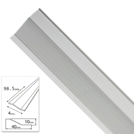 Tapajuntas Adhesivo Para Cerámica Metal Plata 98,5 cm.