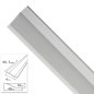 Tapajuntas Adhesivo Para Cerámica Metal Plata 98,5 cm.
