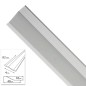 Tapajuntas Adhesivo Para Cerámica Metal Plata 82,0 cm.