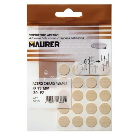 Tapa tornillos Adhesivos Maple (Blíster 20 unidades)