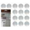 Tapa tornillos Adhesivos Gris Metalizado. (Blíster 20 unidades)