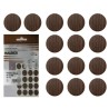 Tapa tornillos Adhesivos Nogal (Blíster 20 unidades)