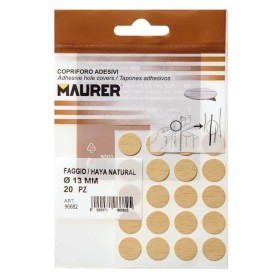 Tapa tornillos Adhesivos Haya Natural (Blíster 20 unidades)