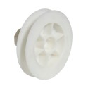 Disco Persiana Plástico Compacto para Rodamiento 120x40 mm. Cinta 18 mm.