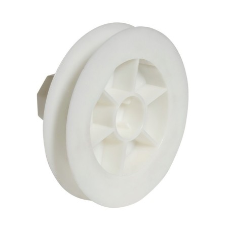 Disco Persiana Plástico Compacto para Rodamiento 120x40 mm. Cinta 18 mm.