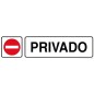 Rotulo Adhesivo 250x63 mm. Privado Rotulo Adhesivo 250x63 mm. Privado