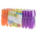 Pinzas Tender Ropa Plástico (Pack 24 Piezas)