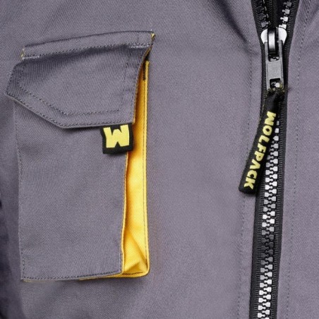 Chaqueta de Trabajo Gris/Amarillo Talla 46/48 S