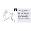 Torno Elevación Persiana Empotrar Blanco