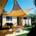 Toldo Vela Sombra Jardín Triangular 3,6x3,6x3,6 metros Beige