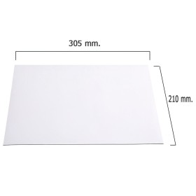 Pizarra Imán PVC Blanca 210x305x1 mm.