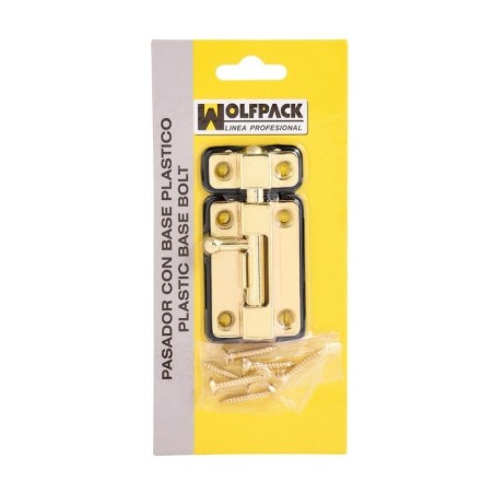Pasador WOLFPACK Base Plástico 50 mm. Latonado