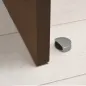 Tope Puerta Adhesivo Silencioso Cromo Mate Tope Puerta Adhesivo Silencioso Cromo Mate