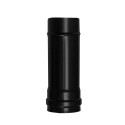 Tubo de Estufa Pellet Acero Vitrificado Negro Diámetro 80 mm. Longitud 25 cm. Estufas de Leña, Chimenea, Alta resistencia,