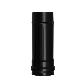 Tubo de Estufa Pellet Acero Vitrificado Negro Diámetro 80 mm. Longitud 25 cm. Estufas de Leña, Chimenea, Alta resistencia,