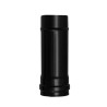 Tubo de Estufa Pellet Acero Vitrificado Negro Diámetro 80 mm. Longitud 25 cm. Estufas de Leña, Chimenea, Alta resistencia,