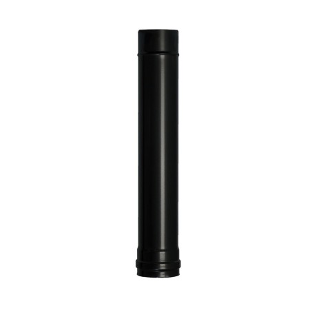 Tubo de Estufa Pellet Acero Vitrificado Negro Diámetro 80 mm. Longitud 50 cm. Estufas de Leña, Chimenea, Alta resistencia,