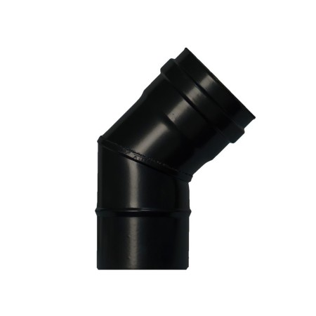 Codo Estufa Pellet Vitrificado Diámetro80 mm 45º