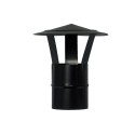 WOLFPACK Sombrero Vitrificado Para Estufa Pellet, Leña, Chimenea, Extracción De Humos, Para Tubo Diámetro 80 mm.
