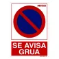 Cartel Prohibido Aparcar Llamamos Grúa 30x21 Cartel Prohibido Aparcar Llamamos Grúa 30x21