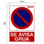 Cartel Prohibido Aparcar Llamamos Grúa 30x21 Cartel Prohibido Aparcar Llamamos Grúa 30x21