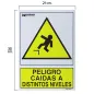 Cartel Peligro Caídas a Distintos Niveles 30x21 Cartel Peligro Caídas a Distintos Niveles 30x21