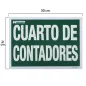 Cartel Cuarto De Contadores 30x21 Cartel Cuarto De Contadores 30x21