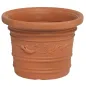 Saturnia Macetero Resina Redondo, Color Terracota, Resistente, Ideal Exterior, 45 Cm Diametro. Saturnia Macetero Resina Redondo, Color Terracota, Resistente, Ideal Exterior, 45 Cm Diametro.