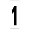 Numero Adhesivo 46x140 mm. N.º 1