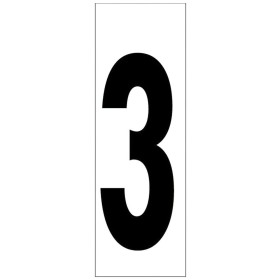 Numero Adhesivo 46x140 mm. N.º 3