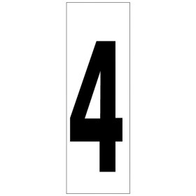 Numero Adhesivo 46x140 mm. N.º 4