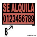 Numero Adhesivo 46x140 mm. N.º 5