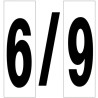 Numero Adhesivo 46x140 mm. N.º 6 / 9