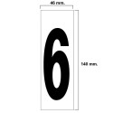 Numero Adhesivo 46x140 mm. N.º 6 / 9