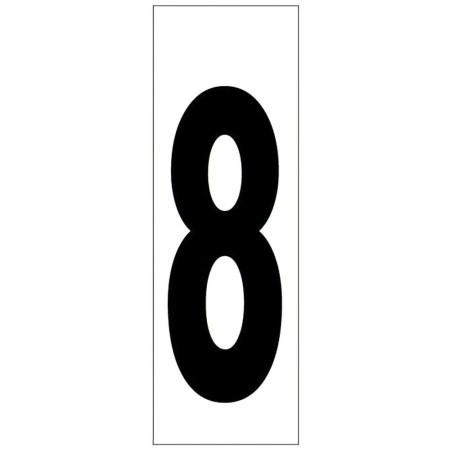 Numero Adhesivo 46x140 mm. N.º 8