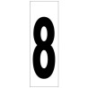 Numero Adhesivo 46x140 mm. N.º 8