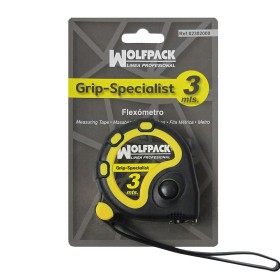 Flexómetro 3 Metros Con Freno WOLFPACK Grip Special