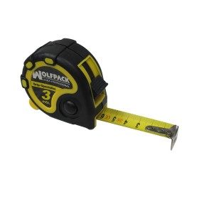 Flexómetro 3 Metros Con Freno WOLFPACK Grip Special