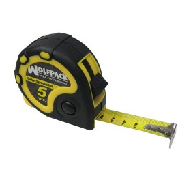 Flexómetro 5 Metros Con Freno WOLFPACK Grip Special