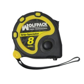 Flexómetro 8 Metros Con Freno WOLFPACK Grip Special