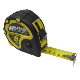 Flexómetro 8 Metros Con Freno WOLFPACK Grip Special