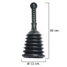 Desatascador Goma Fuelle Diámetro 12 cm. / Alto 30 cm.