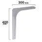 Palomilla Reforzada Blanca 400x300 mm. Palomilla Reforzada Blanca 400x300 mm.