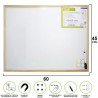 Pizarra Magnética Blanca 45x60 cm. Con Rotulador y 4 Imanes